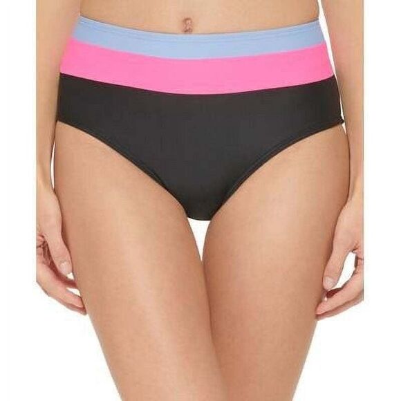 Dkny Colorblocked High Waist Bikini Bottoms Size Large - Picture 8 of 8